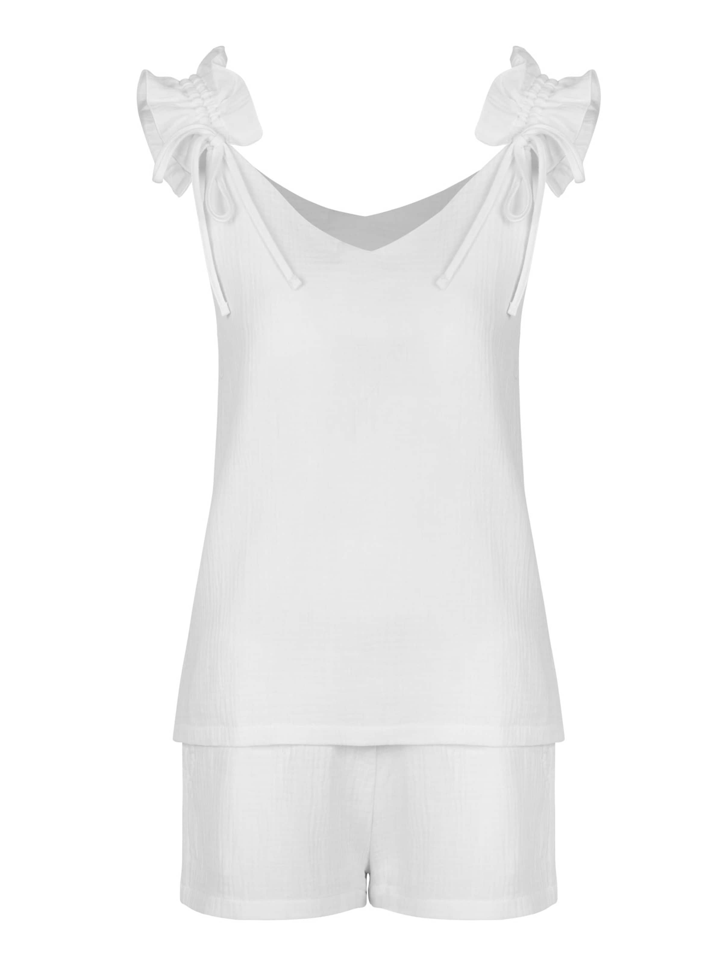 Doctor nap Pyjama 'Doctor Nap'‌‌‌‌ in Weiß: Vorderseite