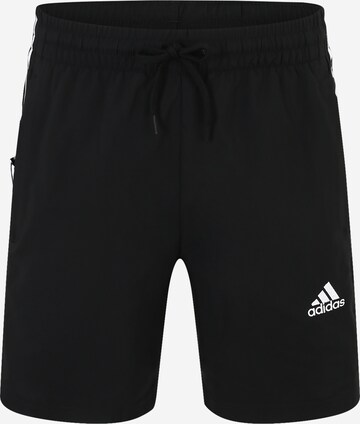 ADIDAS SPORTSWEAR - Regular Calças de desporto 'Essentials Chelsea' em preto: frente