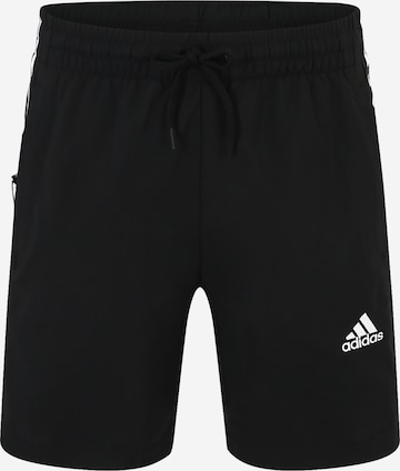 ADIDAS SPORTSWEAR - Regular Calças de desporto 'Essentials Chelsea' em preto: frente