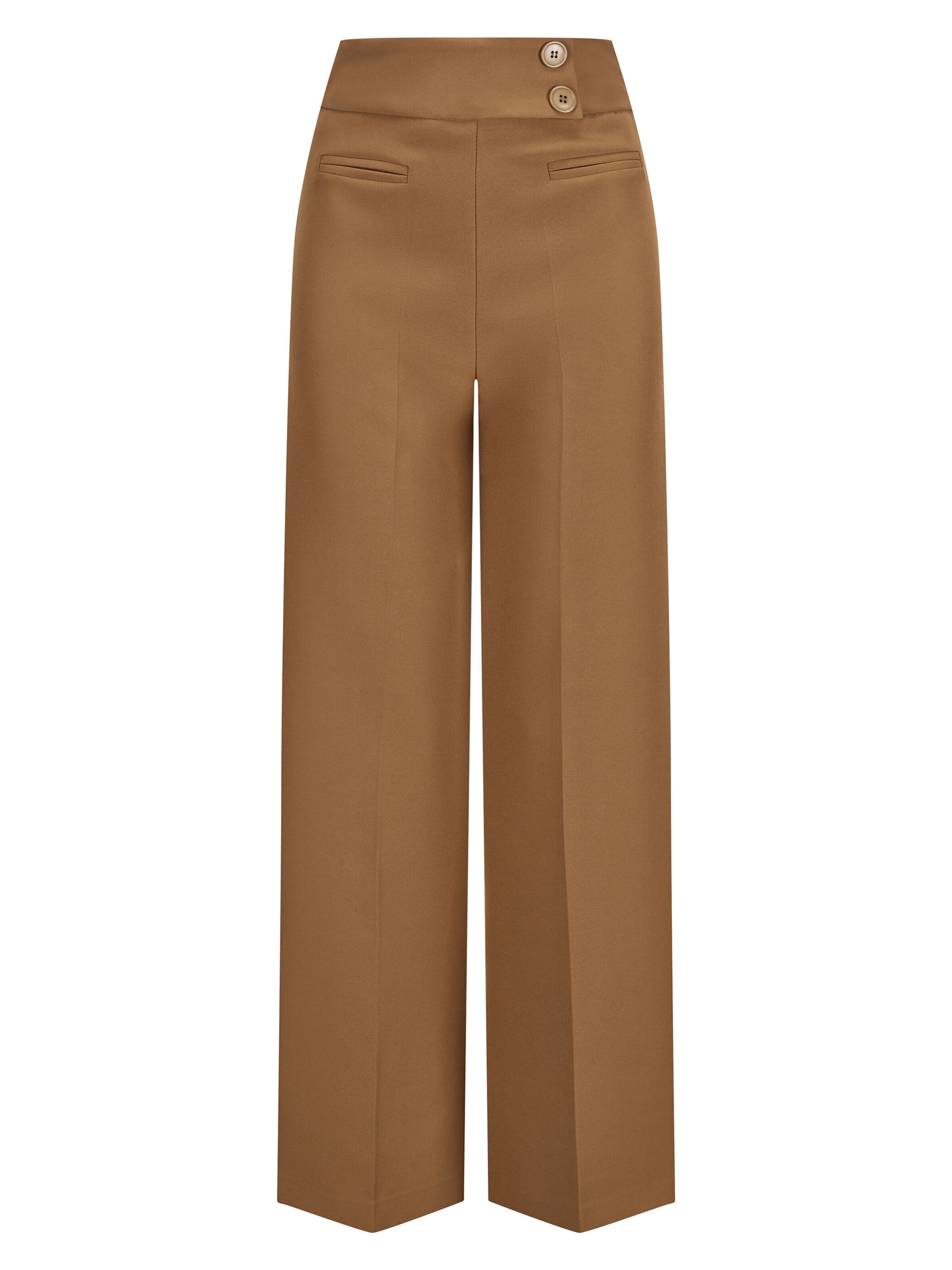 Coupe slim Pantalon 'COREANA' Nicowa en marron : devant
