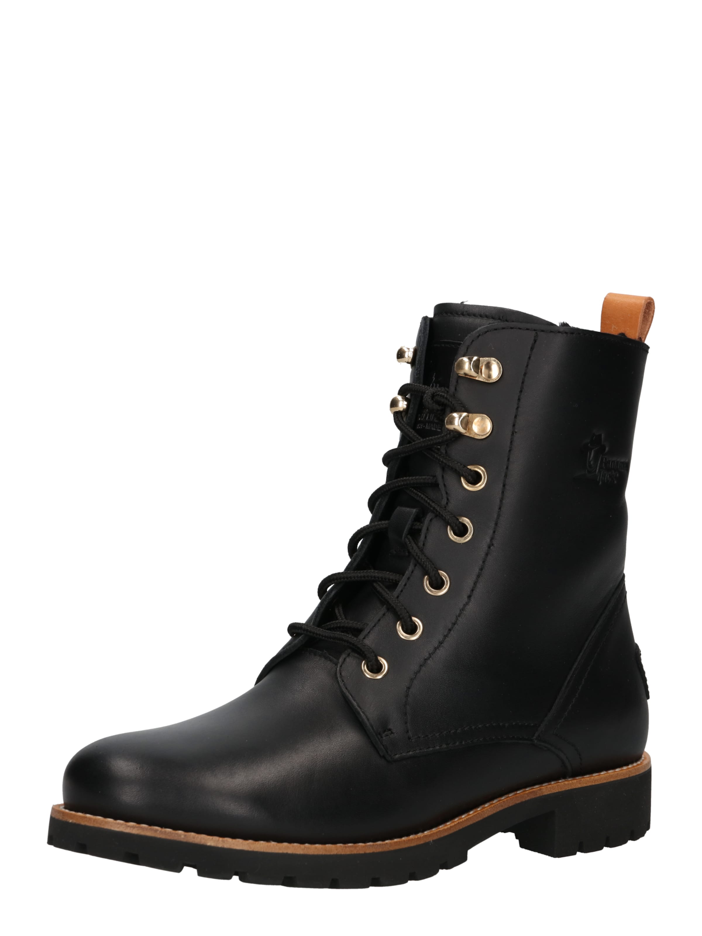 PANAMA JACK - Botines con cordones 'Fara Igloo Trav' en negro: frente