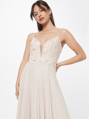 Unique Evening Dress in Beige