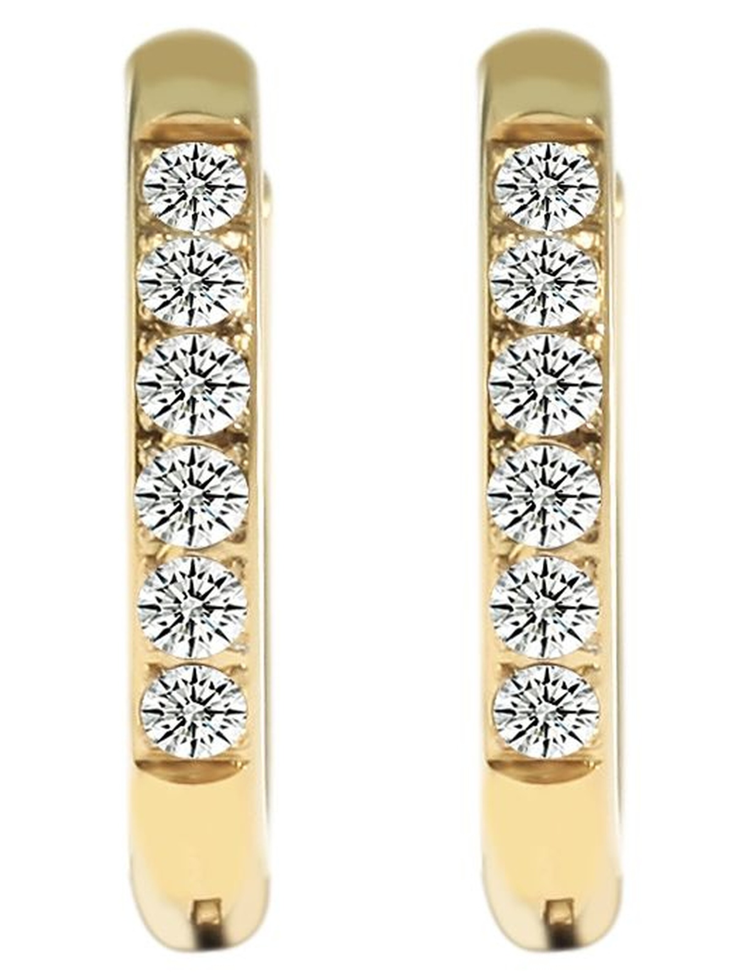 Akzent Ohrringe 'Edelstahl, hautverträglich, D: 12 mm'‌‌‌‌‌‌ in Gold