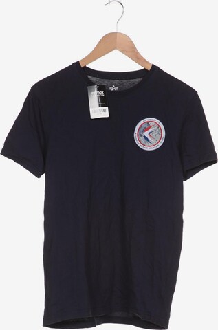 ALPHA INDUSTRIES Shirt in M in Blue: front