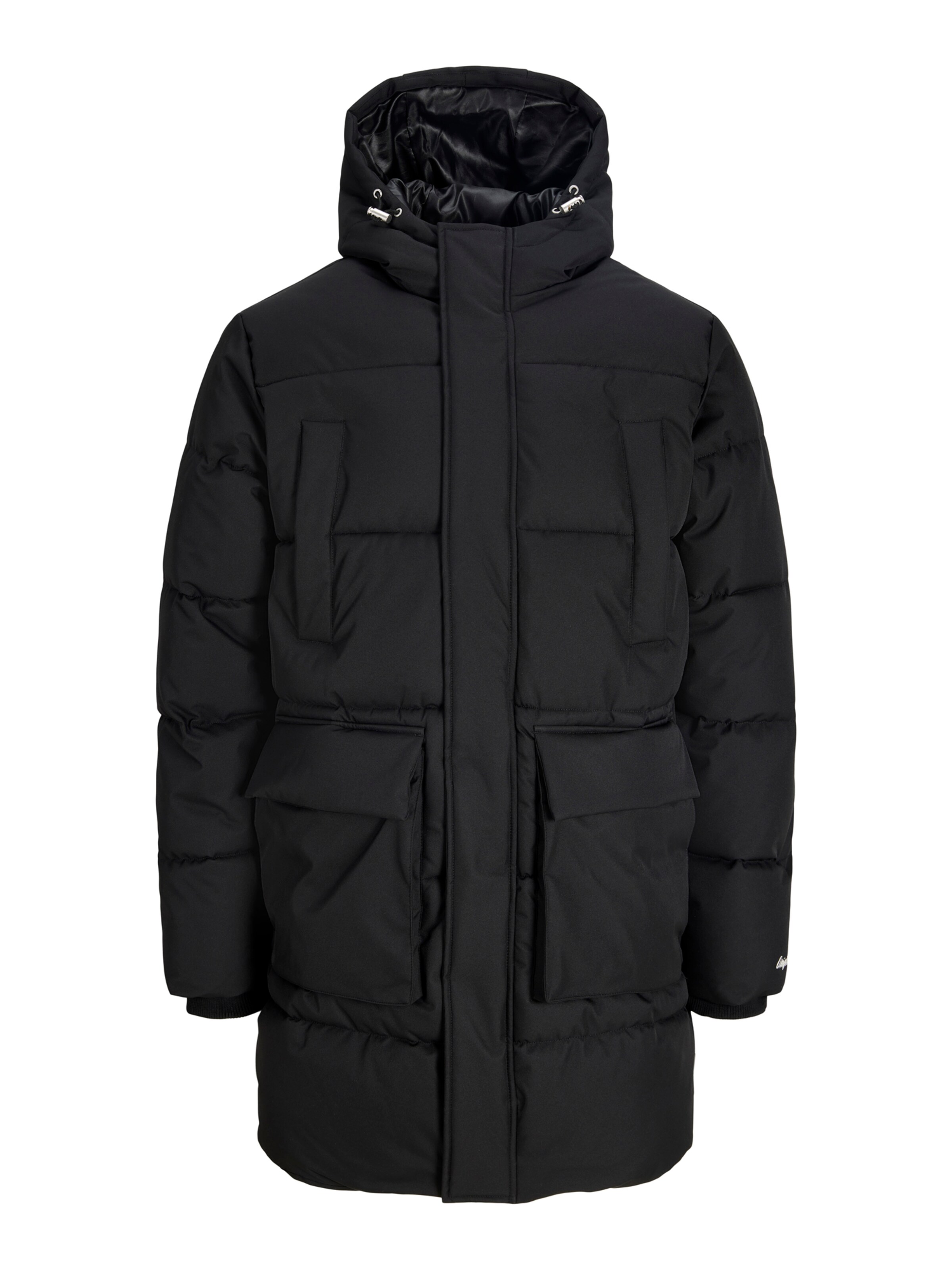 JACK & JONES Winterjas 'JORNORREBRO' in Zwart: voorkant