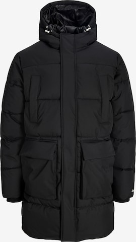 JACK & JONES Winterjas 'JORNORREBRO' in Zwart: voorkant