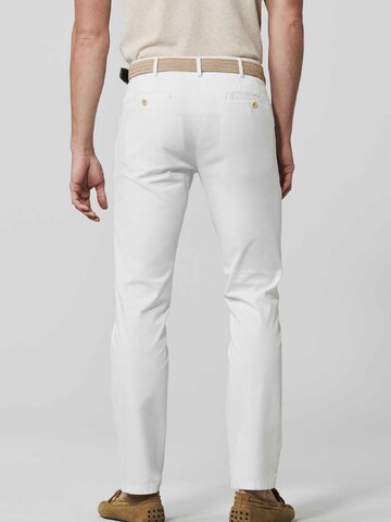 Regular Pantalon chino 'Roma' Meyer Hosen en blanc