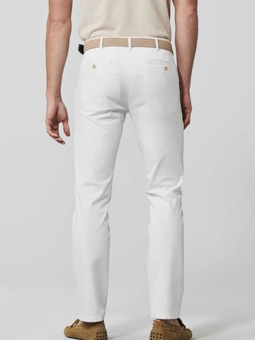 Meyer Hosen Regular Chino Pants 'Roma' in White