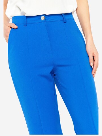 LolaLiza Regular Trousers with creases in Blue