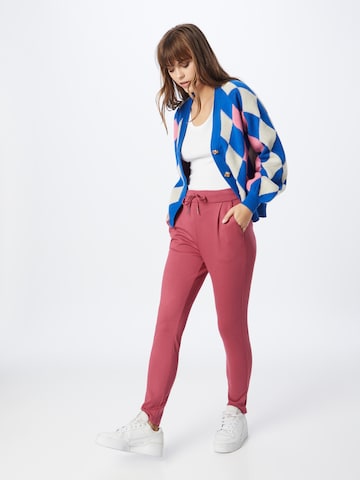 VERO MODA - Tapered Calças com pregas 'Eva' em rosa