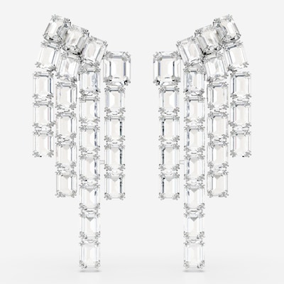 Swarovski Uhani 'Millenia' | srebrna / transparentna barva, Prikaz izdelka