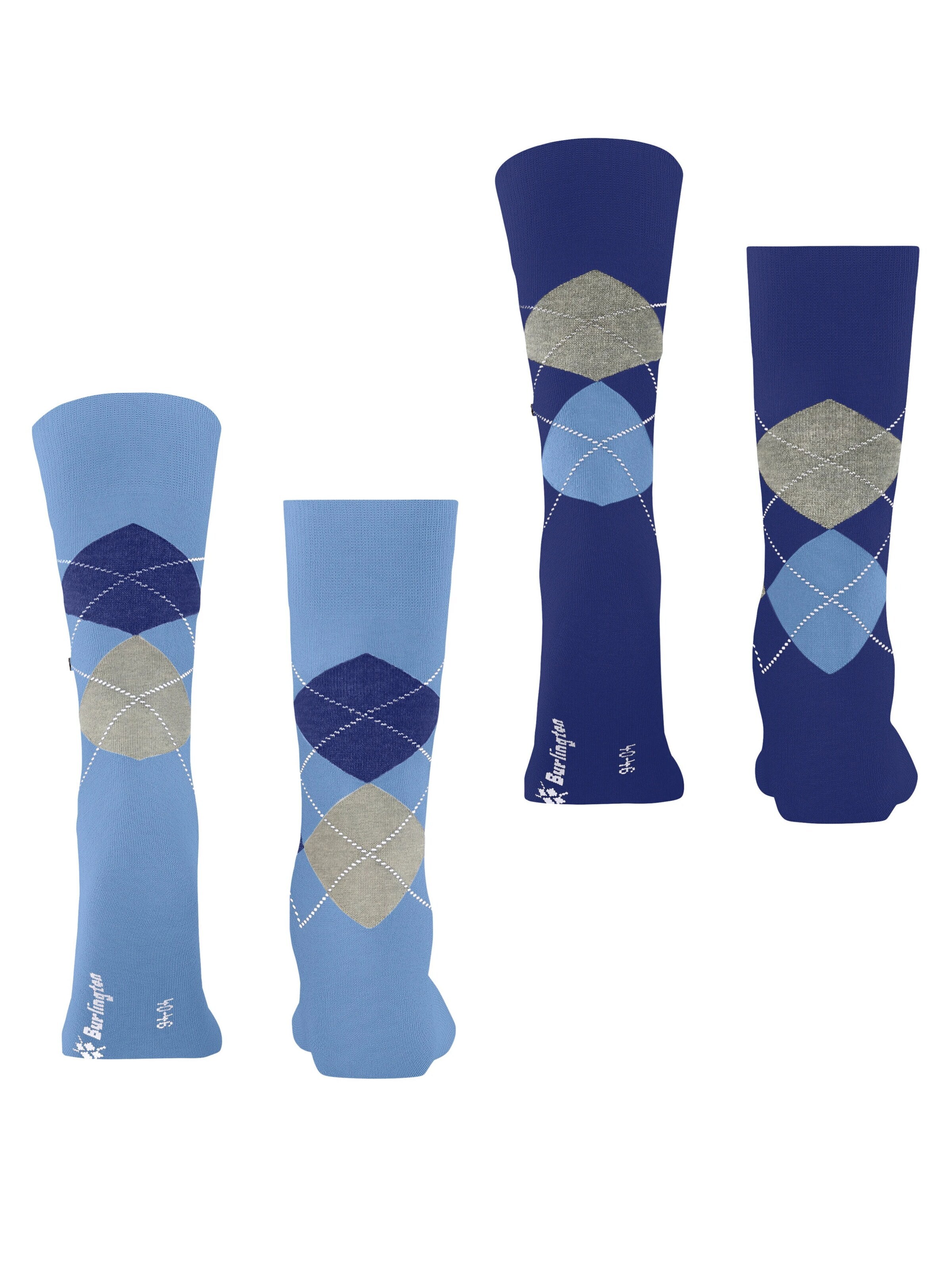 BURLINGTON Socks 'Everyday Argyle' in Blue