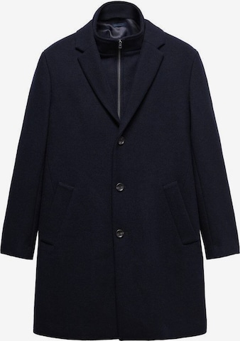 MANGO MAN Between-Seasons Coat 'Uriel' in Blue: front