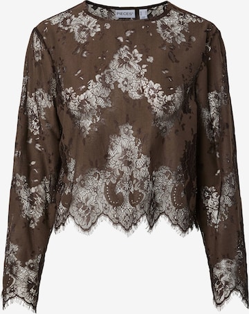 PIECES - Blusa 'PCNorinne' en marrón: frente
