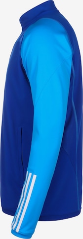 ADIDAS PERFORMANCE Athletic Zip-Up Hoodie 'Tiro 23' in Blue