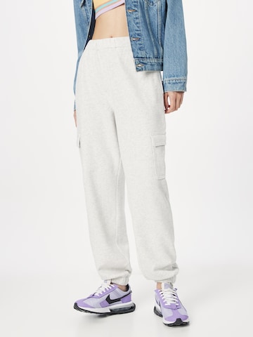 Effilé Pantalon cargo HOLLISTER en gris : devant