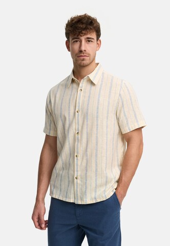 INDICODE JEANS Regular fit Zakelijk overhemd ' INJulio ' in Beige