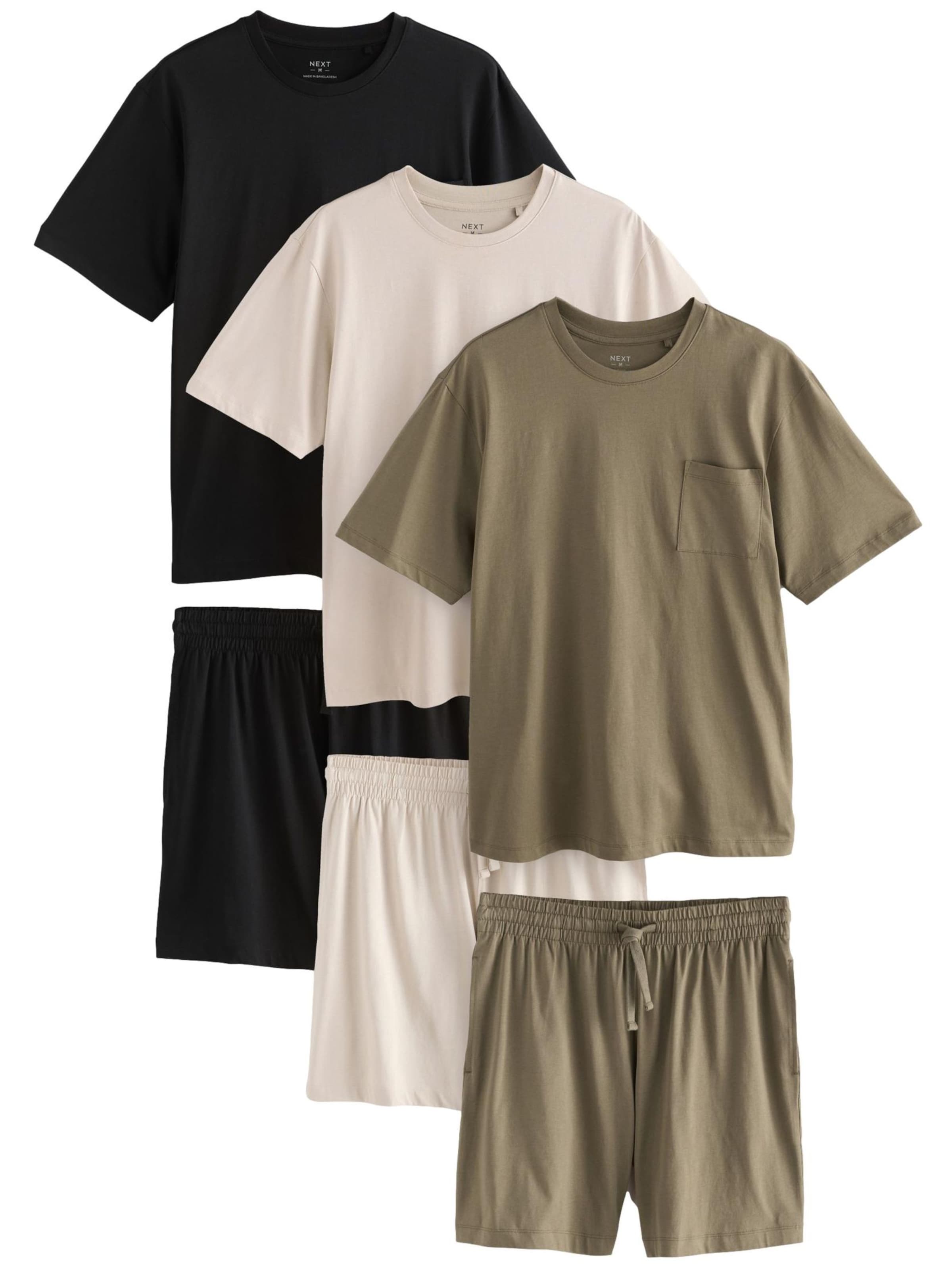 Next Pyjama kurz in Beige: Vorderseite
