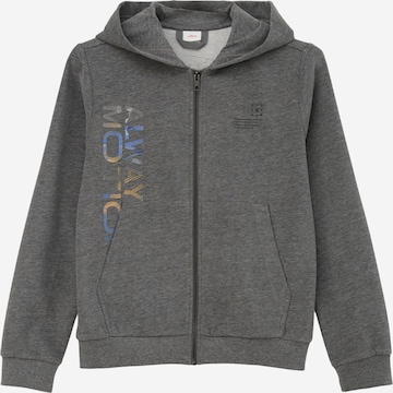 s.Oliver Zip-Up Hoodie in Grey: front