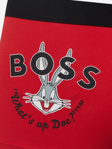 BOSS - Boxers 'LNY G' em vermelho