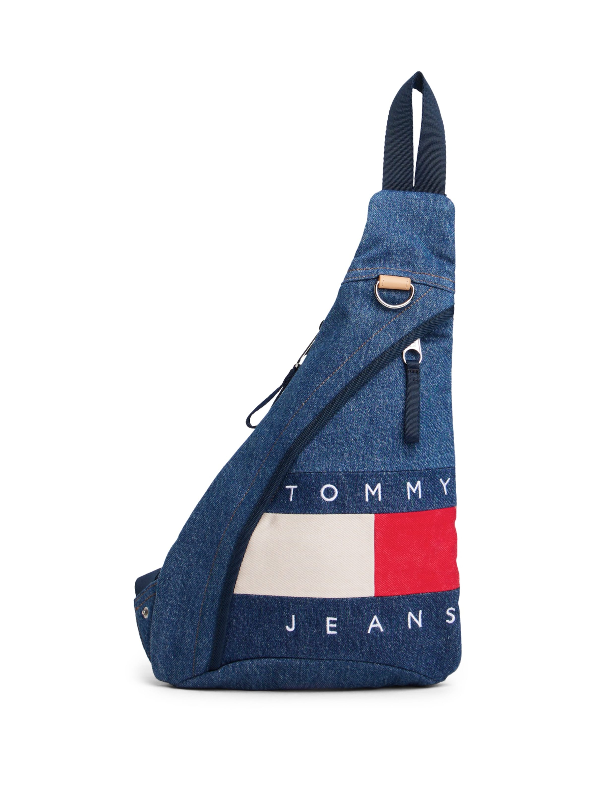 Tommy Jeans Skuldertaske i blå: forside
