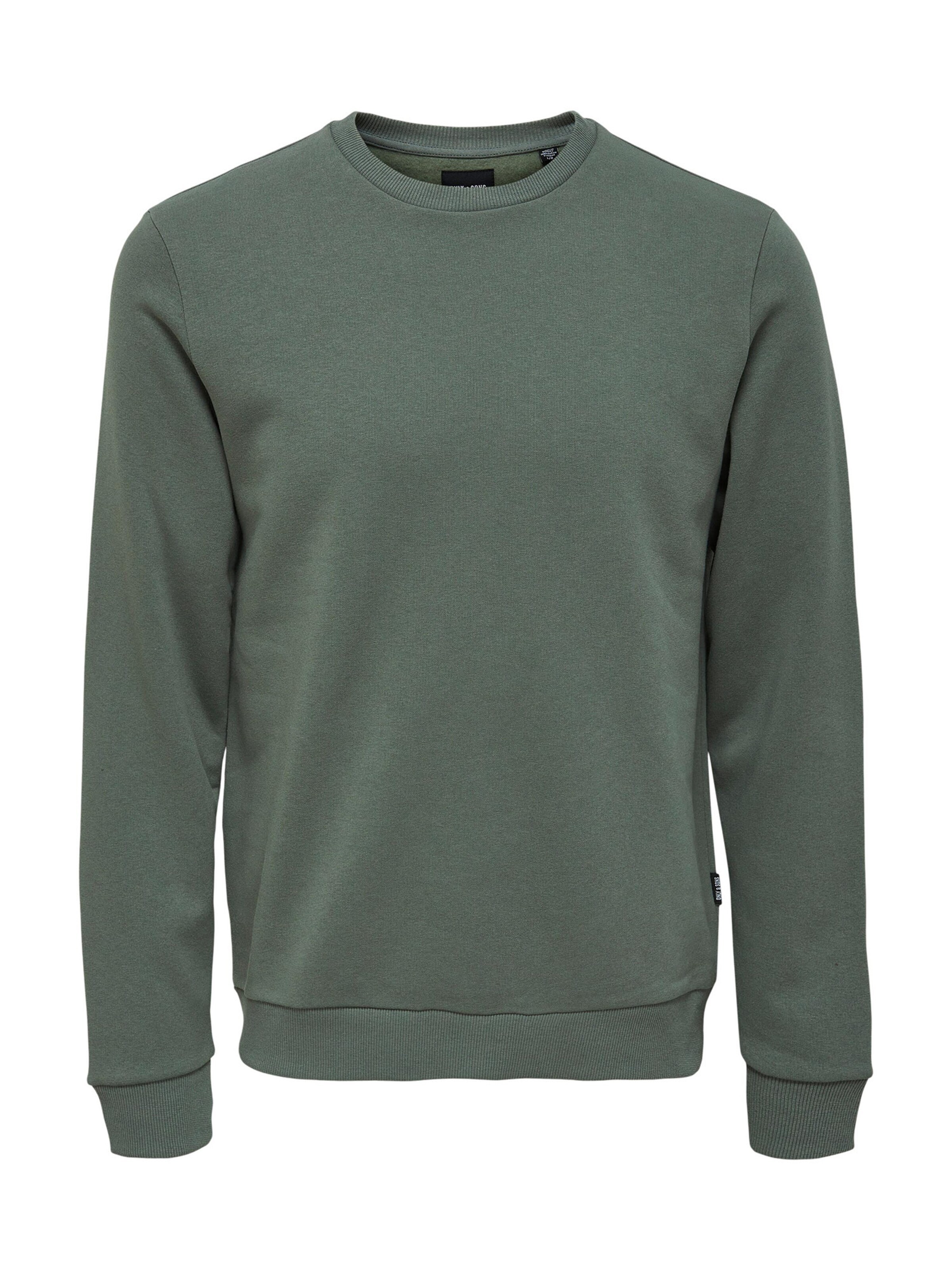 Only & Sons Sweatshirt 'Ceres' in Green: front
