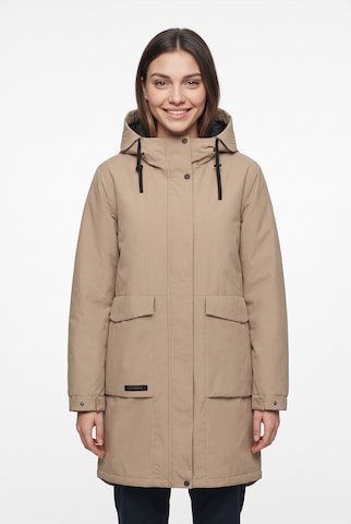 ICEPEAK Winter Coat in Beige: front