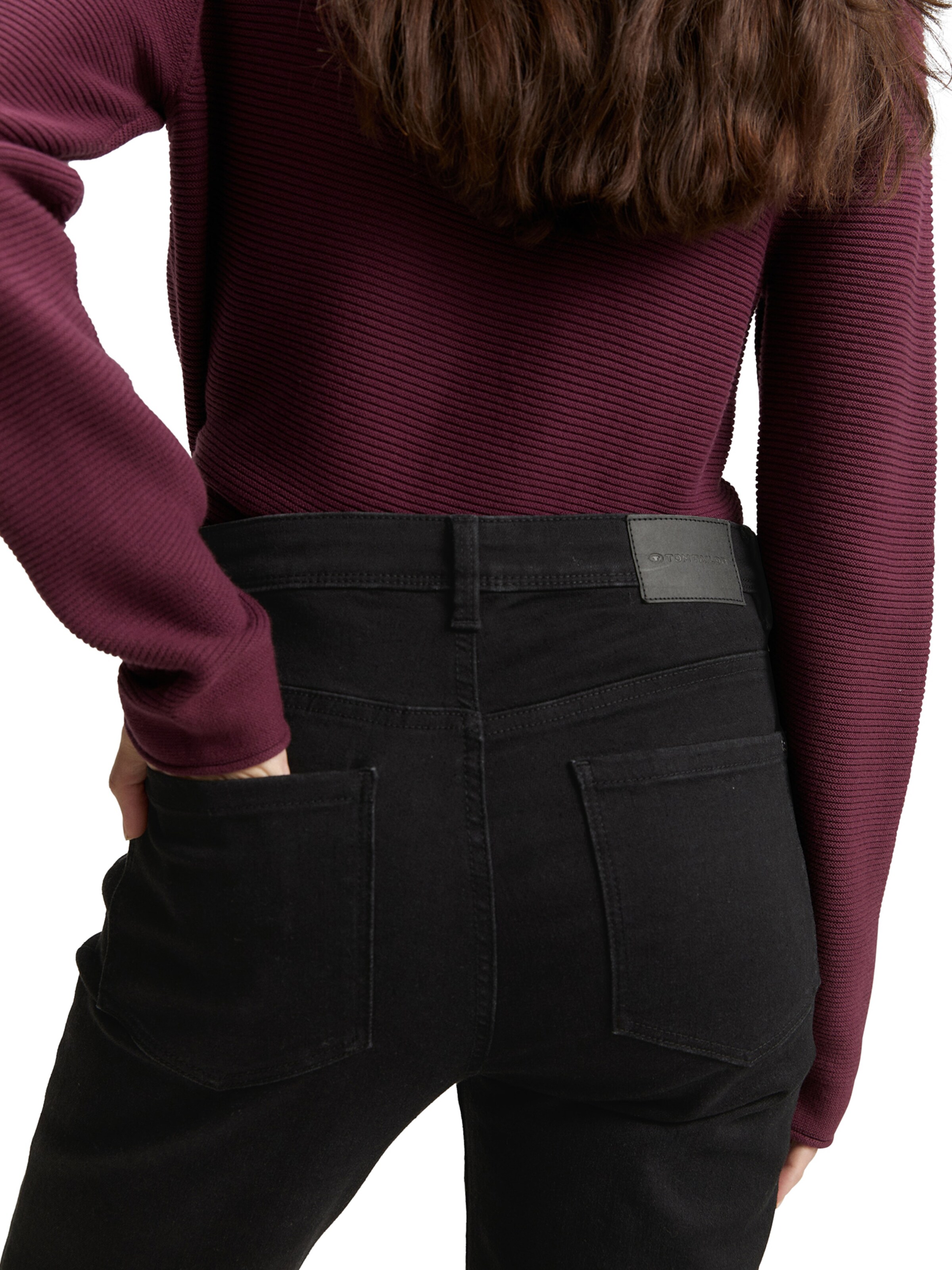 TOM TAILOR Regular Jeans 'ELVA' in Black