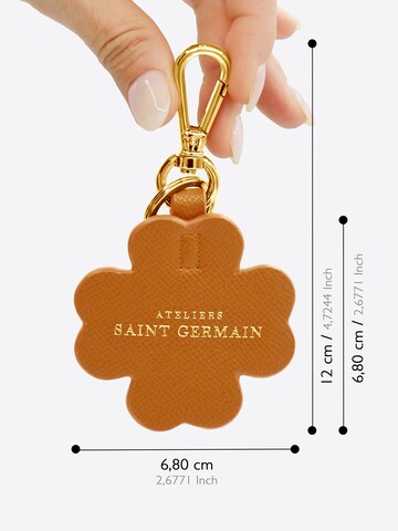 Portachiavi 'Paris Clover' di Ateliers Saint Germain in marrone