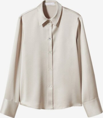 MANGO Blouse 'Conga' in Beige: voorkant