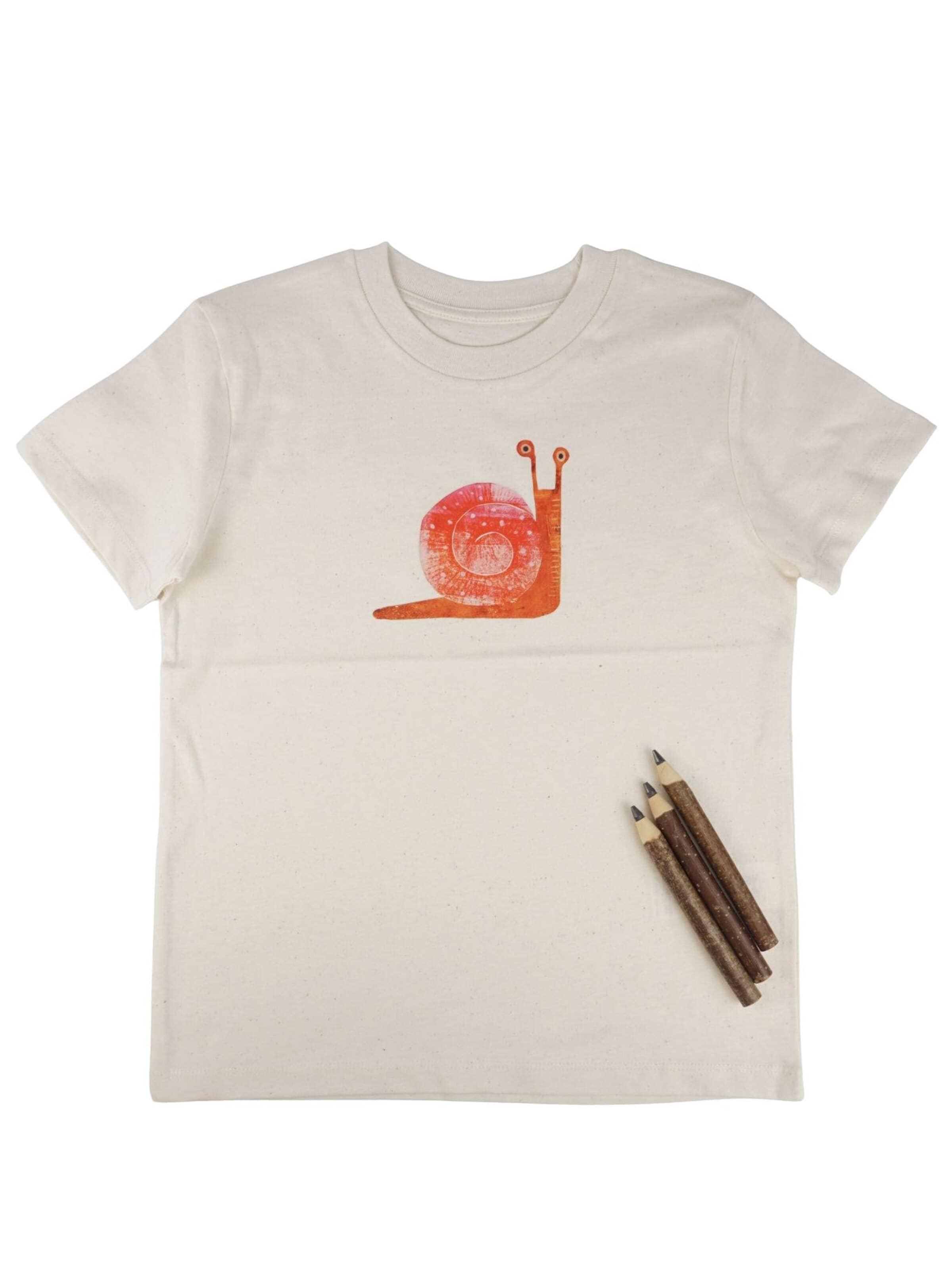 MelaDi Shirt 'Rote Schnecke' in White