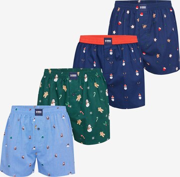 Happy Shorts Boxershorts ' XMAS ' in Gemengde kleuren: voorkant