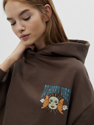 Pull&Bear Sweatshirt in Brown