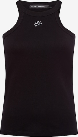Haut ' Autograph Tank ' Karl Lagerfeld en noir : devant