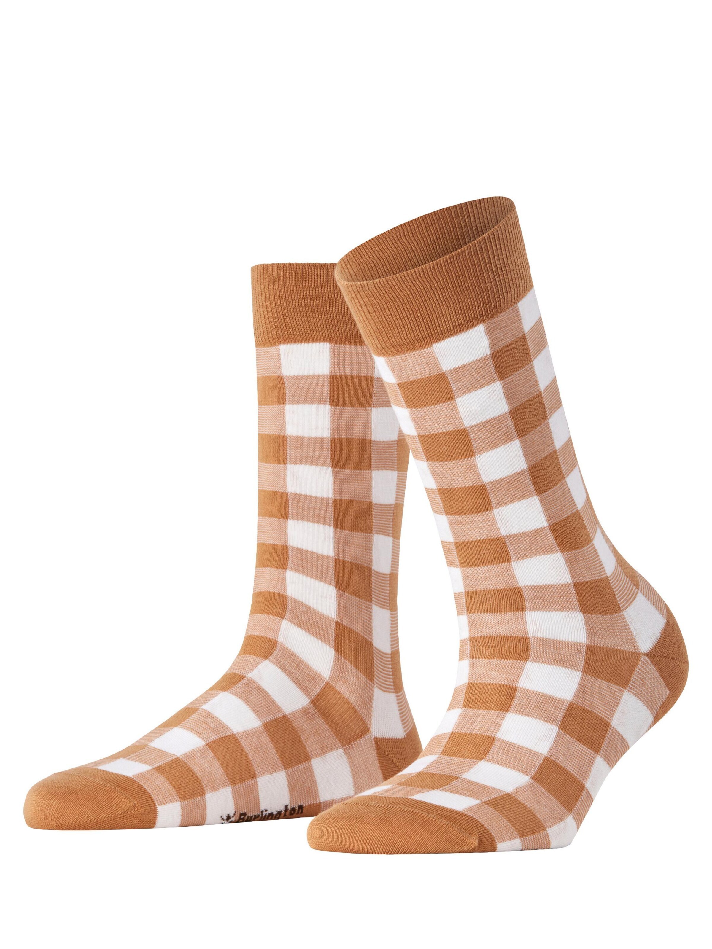 BURLINGTON Socken 'Vichy'‌‌‌‌‌‌‌ in Braun: Vorderseite
