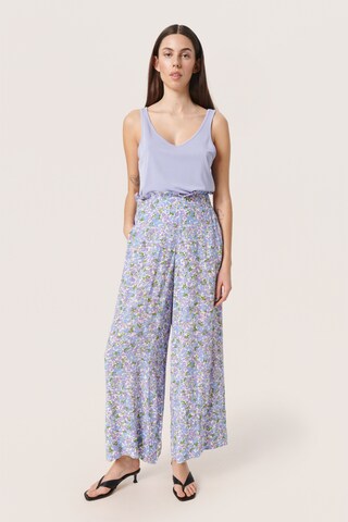 SOAKED IN LUXURY Wide leg Pants 'Zaya' in Mixed colors