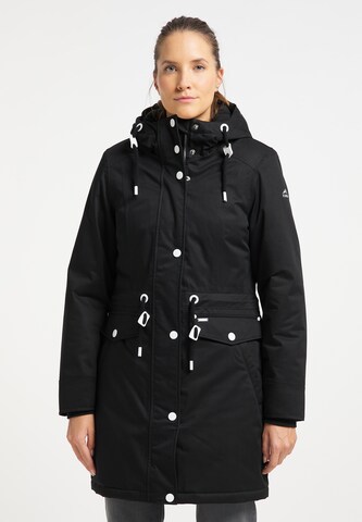 Parka d’hiver ICEBOUND en noir : devant