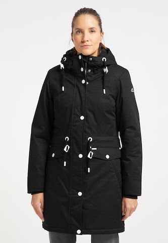 ICEBOUND Winter Parka in Black: front