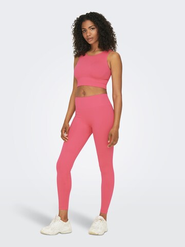 ONLY PLAY Skinny Spodnie sportowe w kolorze różowy