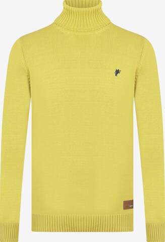 DENIM CULTURE - Pullover 'Jason' em amarelo: frente