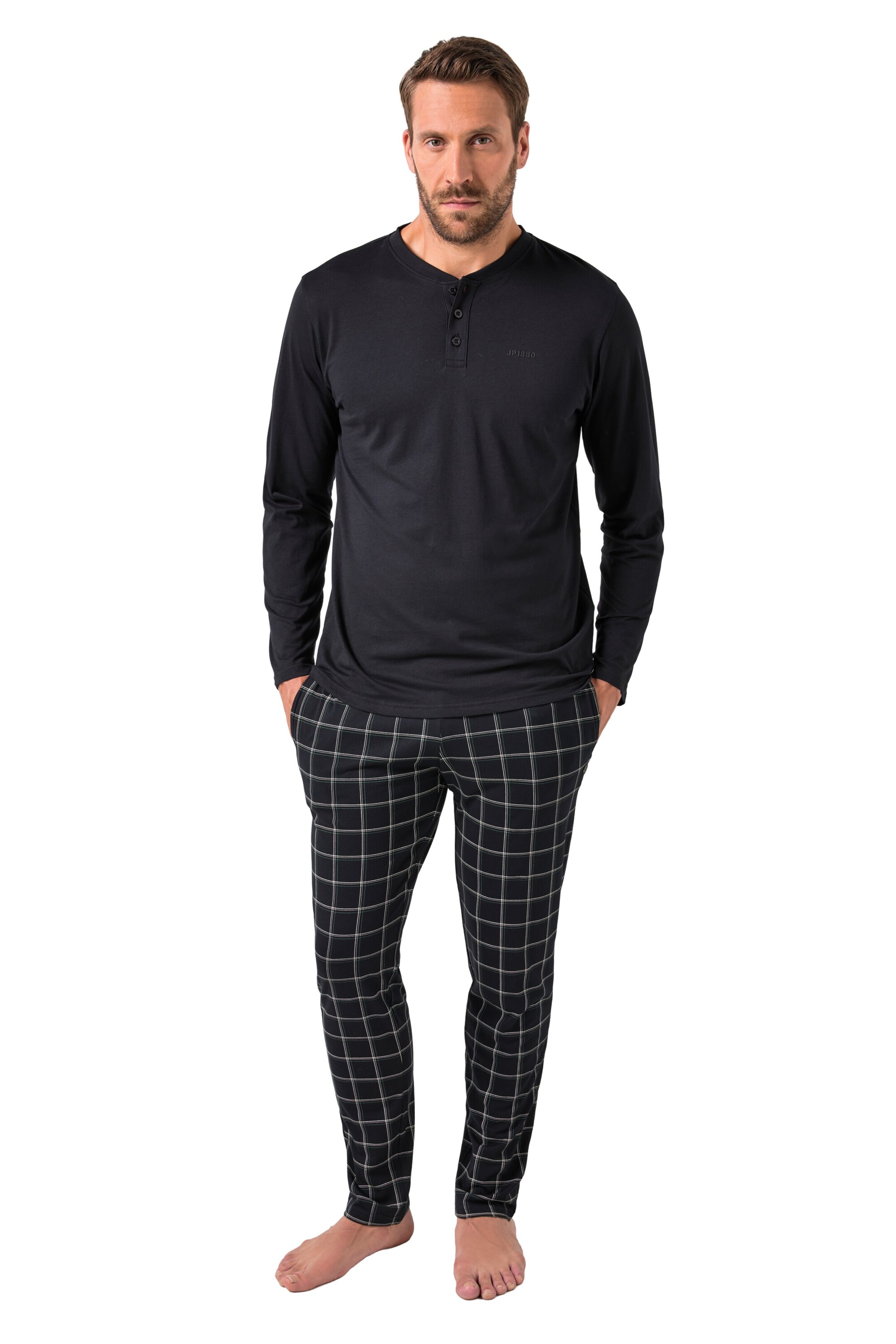 JP1880 Pyjama lang in Gemengde kleuren: voorkant