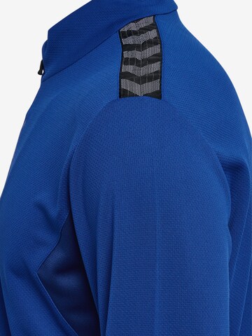 Hummel Athletic Zip-Up Hoodie 'Authentic' in Blue