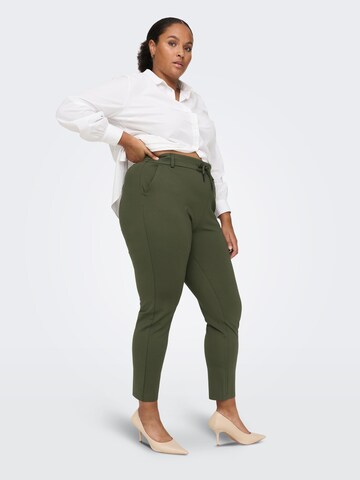 Effilé Pantalon 'Goldtrash' ONLY Carmakoma en vert