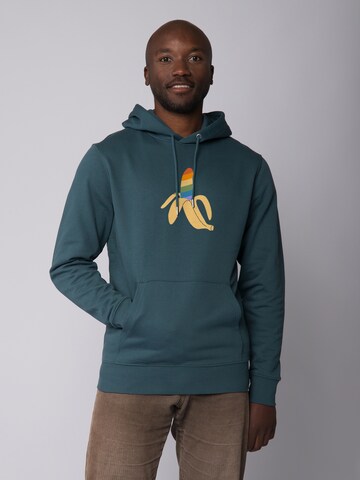 Sweat-shirt ' Rainbow Banana ' Watapparel en bleu : devant