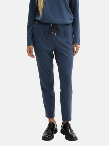 TOM TAILOR Tapered Broek in Blauw: voorkant
