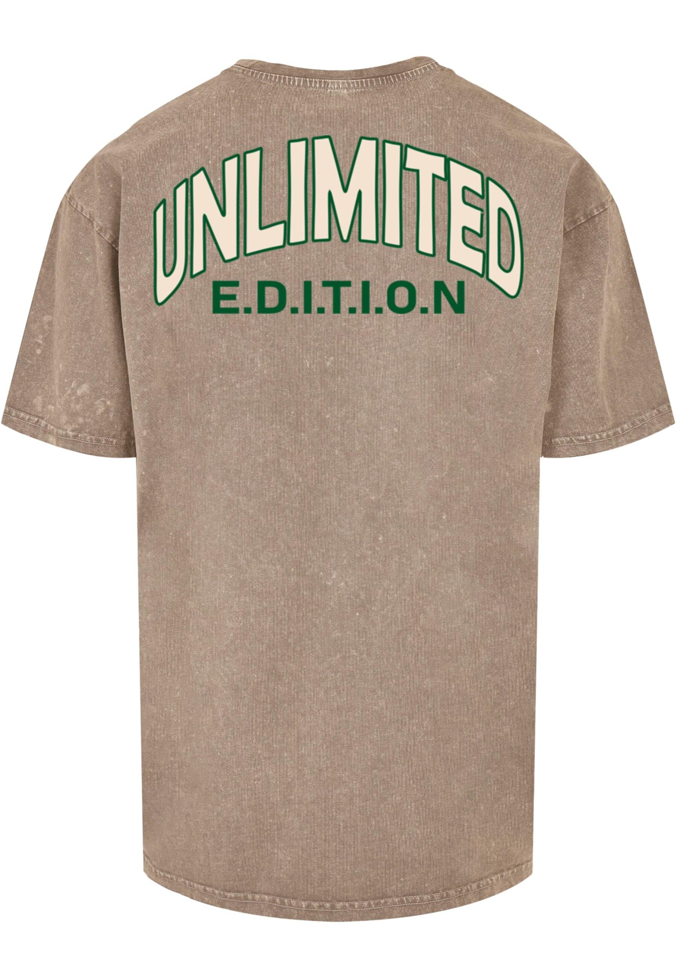 Merchcode Shirt 'Unlimited Edition' in Brown