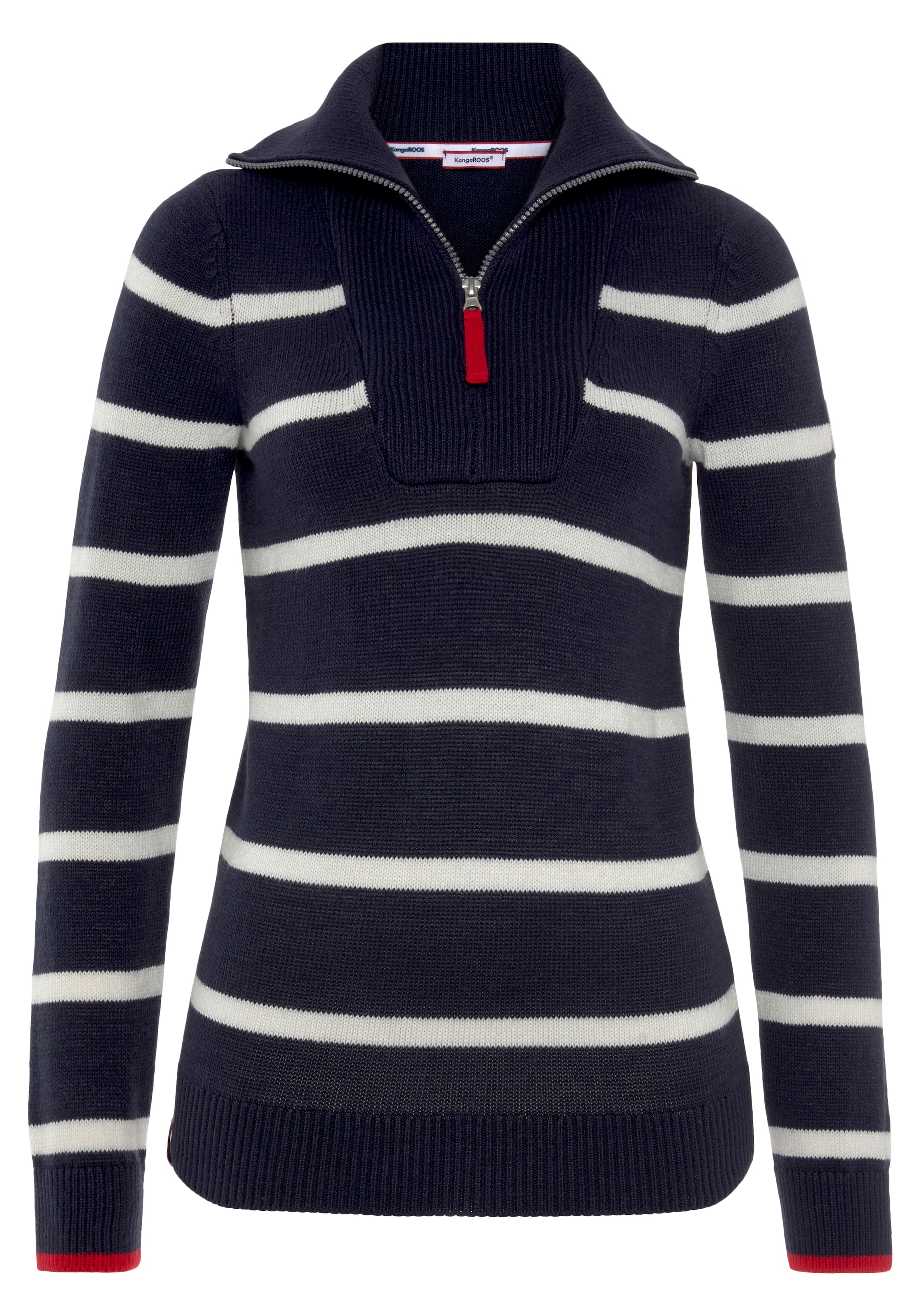 KangaROOS Pullover 'Gestr' in Blau: Vorderseite