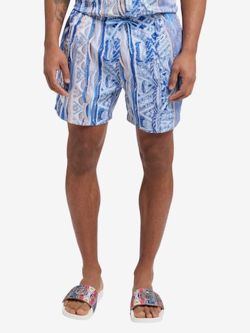 Carlo Colucci Regular Badeshorts in Blau: predná strana