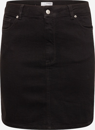 Selected Femme Curve Jupe 'Tenna' en noir denim, Vue avec produit