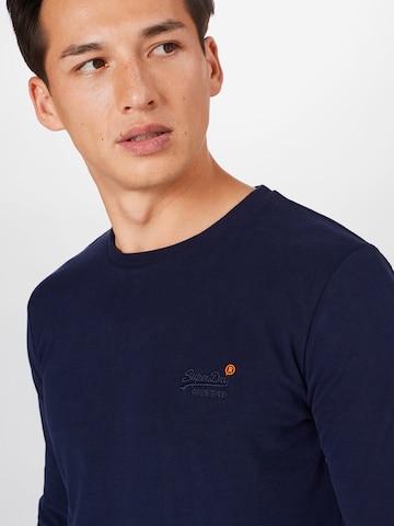 Superdry - Ajuste regular Camiseta en azul